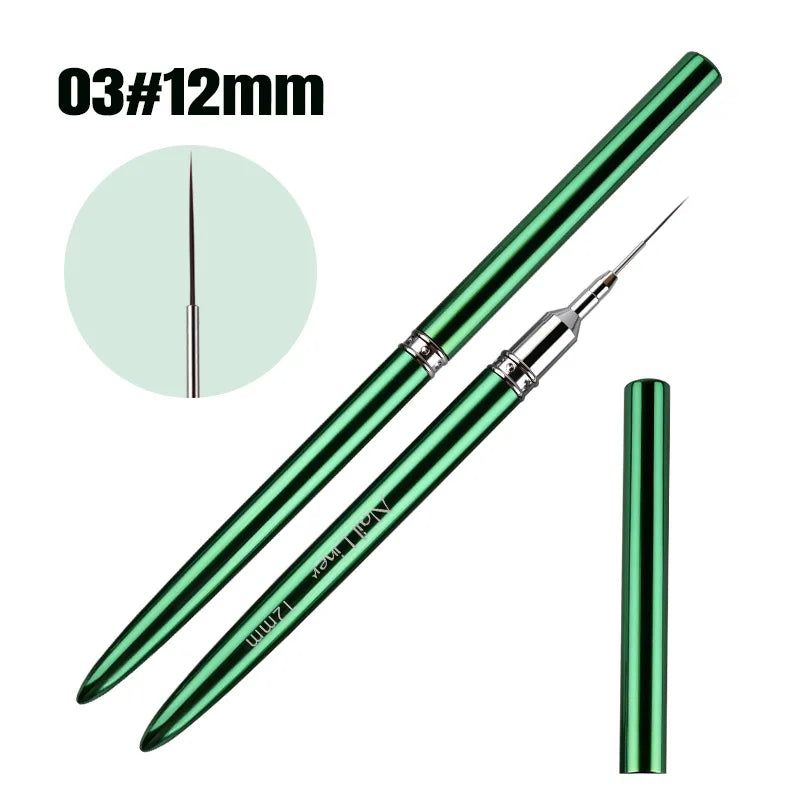 Nails Art Liner Brushes Elongated Lines Striping Drawing Painting Ultra-thin Line Professional Nail Design Pen Manicure Tool