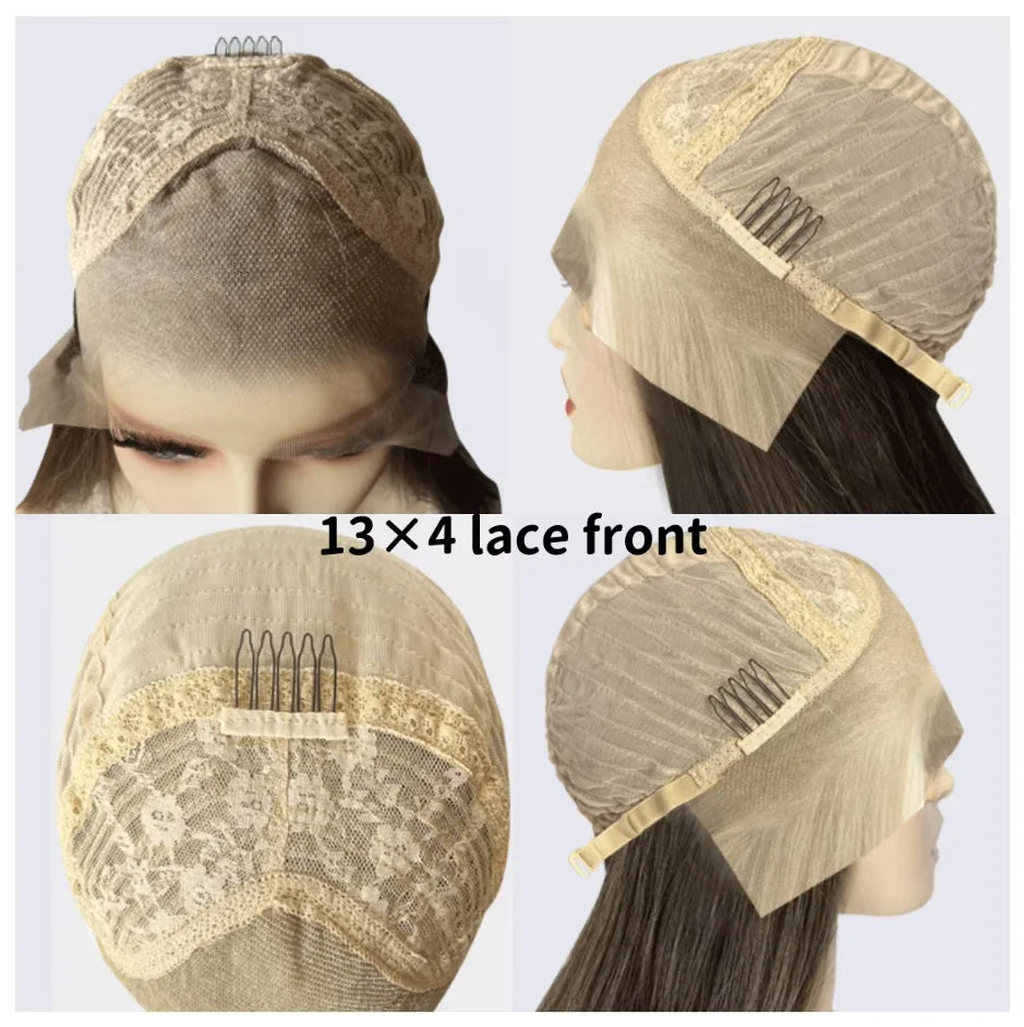 18 Inch Long Wavy Platinum Blonde Wigs Soft Synthetic Wig Natural Wig Blonde Wig Wavy Wig Cosplay Wig Daily Wig Party Wigs Wigs