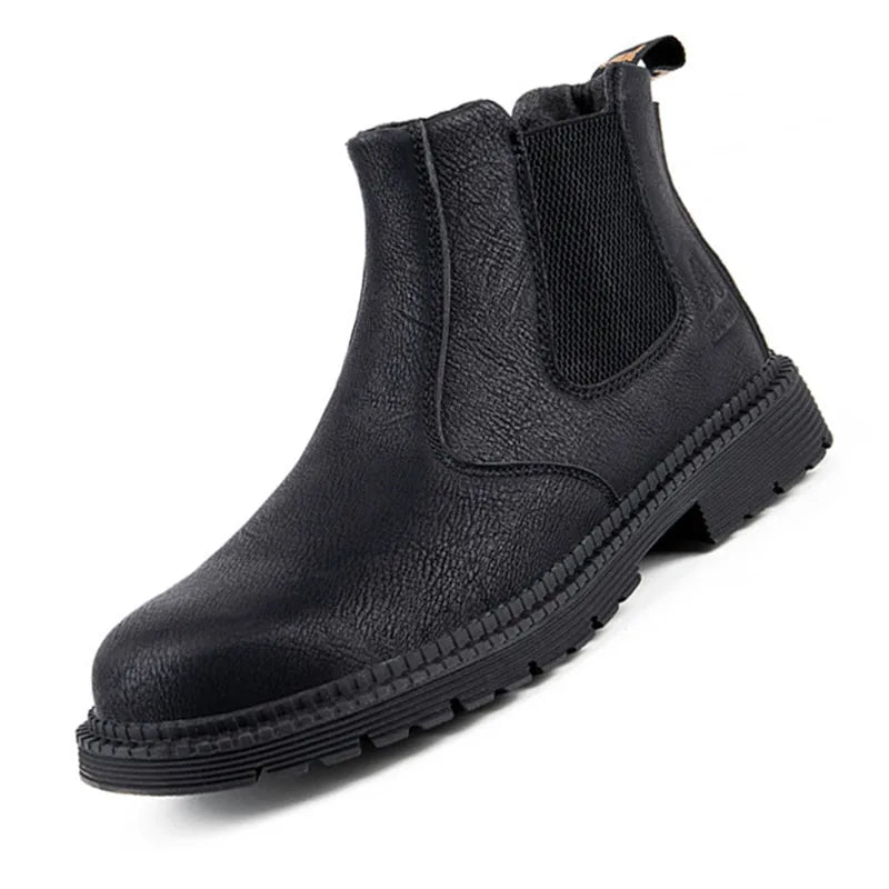 Latest Design Winter Plush Safety Boots Men Waterproof Steel Toe Indestructible Shoes Anti Smashing Puncture Proof Male Footwear