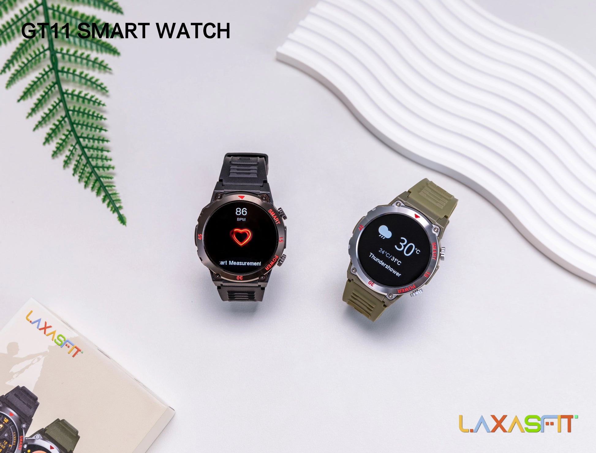 LAXASFIT 2025 New Durable Men's Smart Watch Outdoor Sports LED Flashlight High-Definition Screen Bluetooth Call Smartwatch