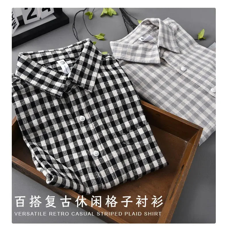 Shirt Short-sleeved Men's Summer 2025 New Trendy Brand Top Casual Lapel Youth High-end Feeling