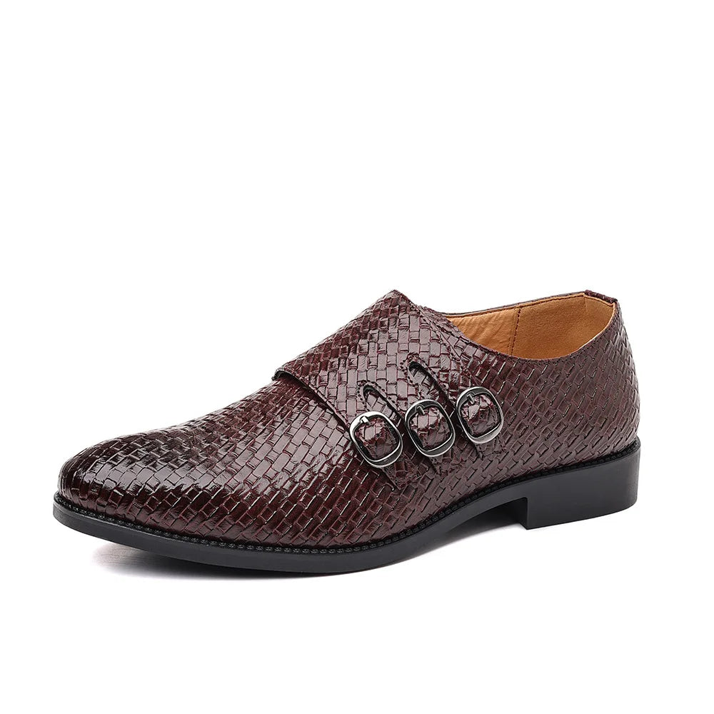 Knit Men's Leather Shoes Formal Business Dress Shoes for Men Classic Casual  Luxury Formal Shoes Derby Party Oxford Men Footwear