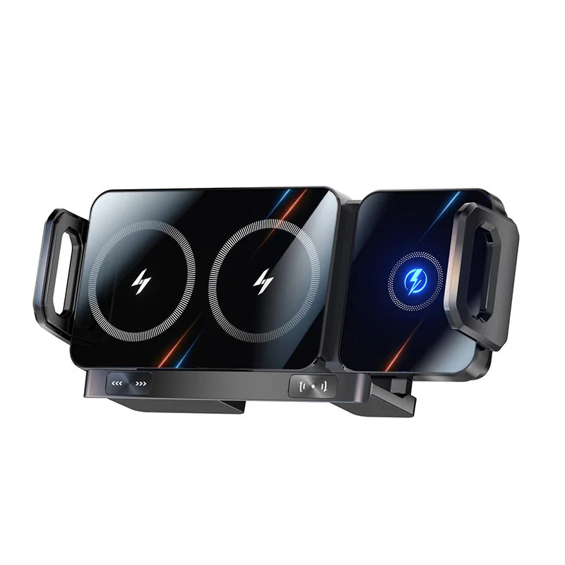 New High Intelligent Mobile Phone/Pad Holder Magnetic Phone Holder for Car Auto Rotating Phone Holder Wireless Car Charger