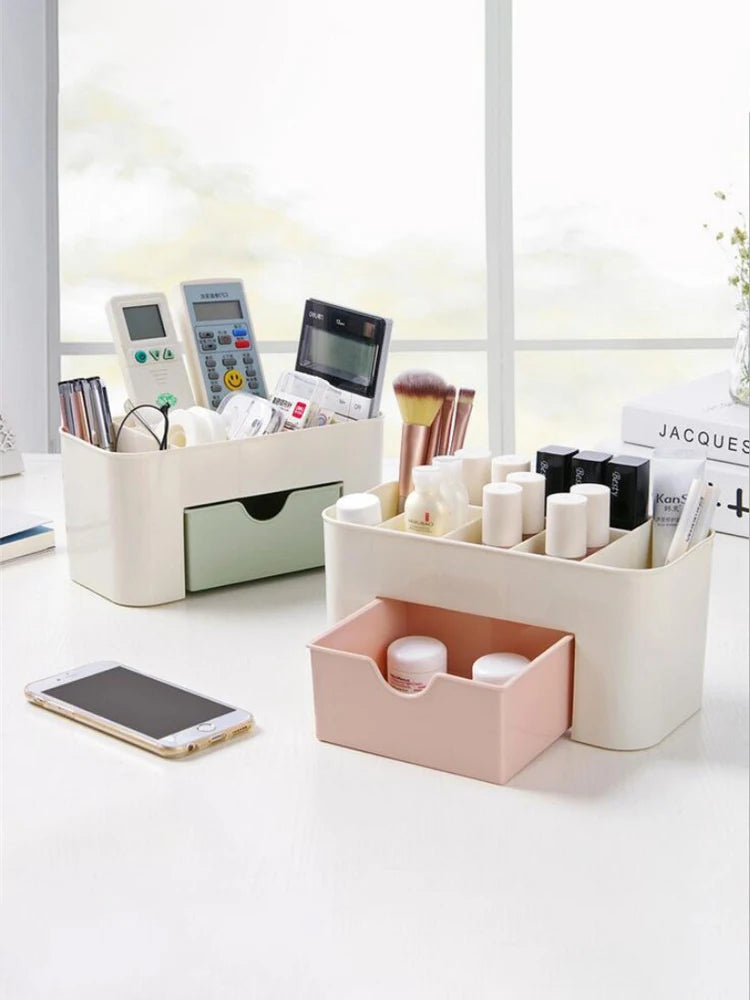 Nail Storage Box Container Cotton Swab Storage Box Accessories Cleaning Desktop Tools Multifunctional Jewelry Box Cosmetic stor