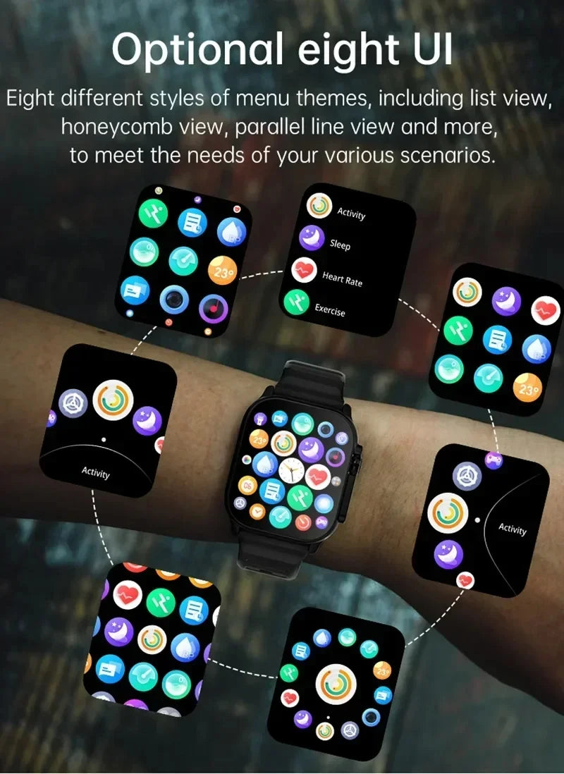 KESHUYOU T800 Ultra Smart Watch 8 For Men And Women With Bluetooth Call 1.99 Inch Hd Screen Smartwatch