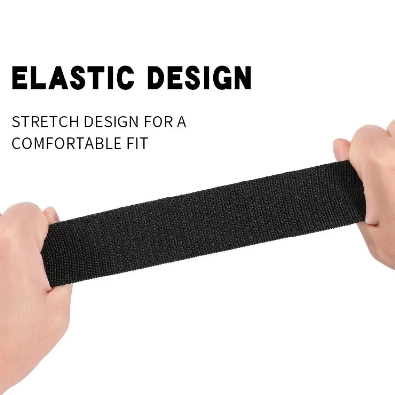 New Quick Release Pluggable Buckle Sports Belt Breathable ElasticMen Belts For Men Elastic Pants Belt