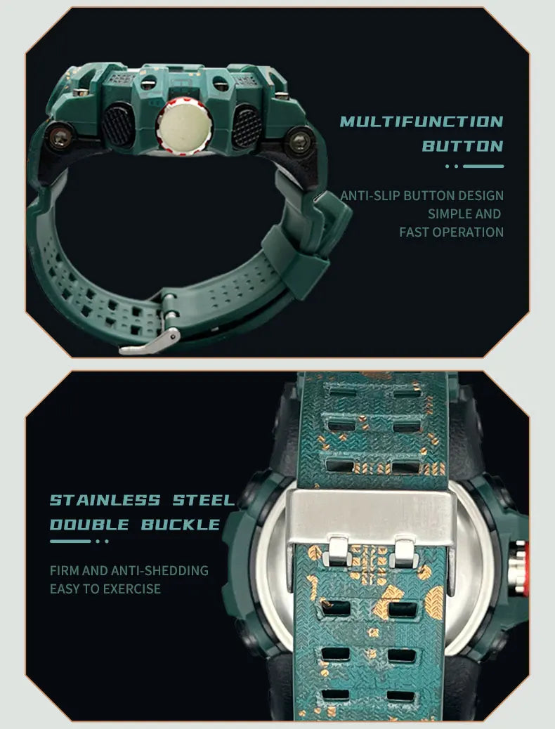 SMAEL Military Watch for men 50M Waterproof Clock Male S Shock 8008 electronics Digital Watches LED Men's Watches Military Army
