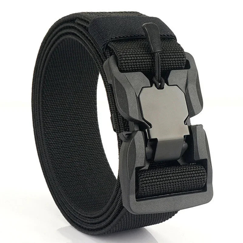 New Quick Release Pluggable Buckle Sports Belt Breathable ElasticMen Belts For Men Elastic Pants Belt