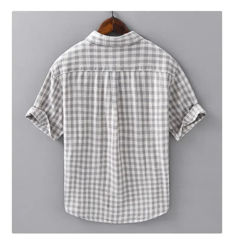Shirt Short-sleeved Men's Summer 2025 New Trendy Brand Top Casual Lapel Youth High-end Feeling