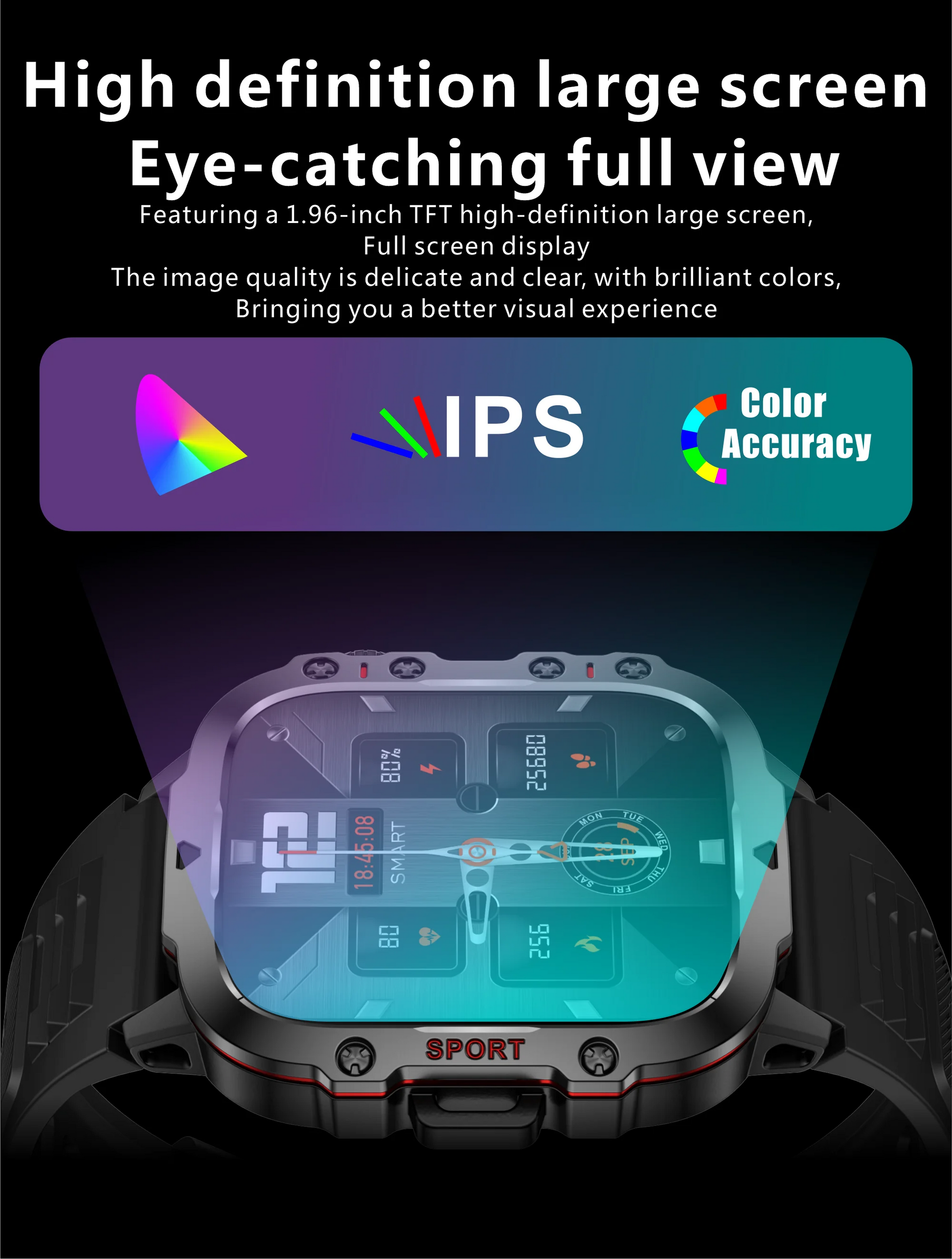 2025 Rugged Military Smart Watch Men Outdoor Watches lP68 Waterproof 2.01" Al Voice Bluetooth Call Smartwatch For Android lOS