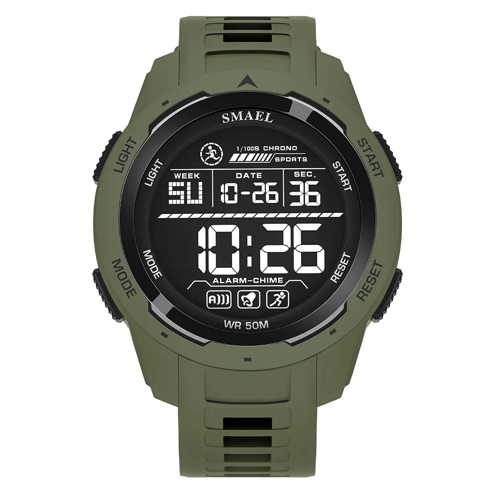 Military Watch Men Sports Watches Digital LED 50M Wateproof 8105C S Shock Resistant Military Watches Amry Men's Wristwatches