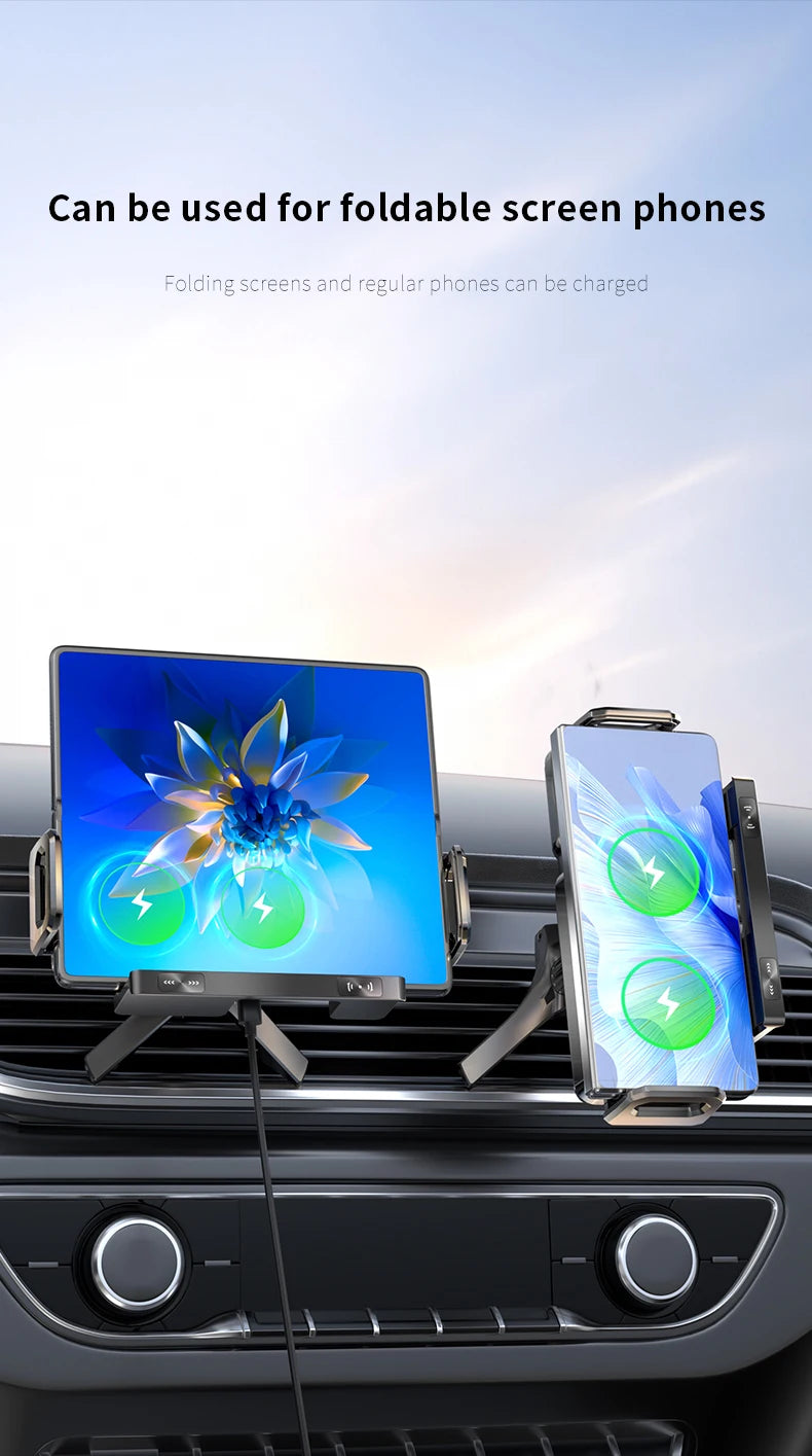 New High Intelligent Mobile Phone/Pad Holder Magnetic Phone Holder for Car Auto Rotating Phone Holder Wireless Car Charger