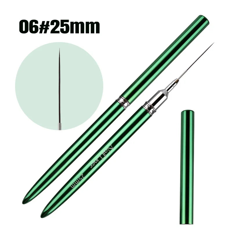 Nails Art Liner Brushes Elongated Lines Striping Drawing Painting Ultra-thin Line Professional Nail Design Pen Manicure Tool
