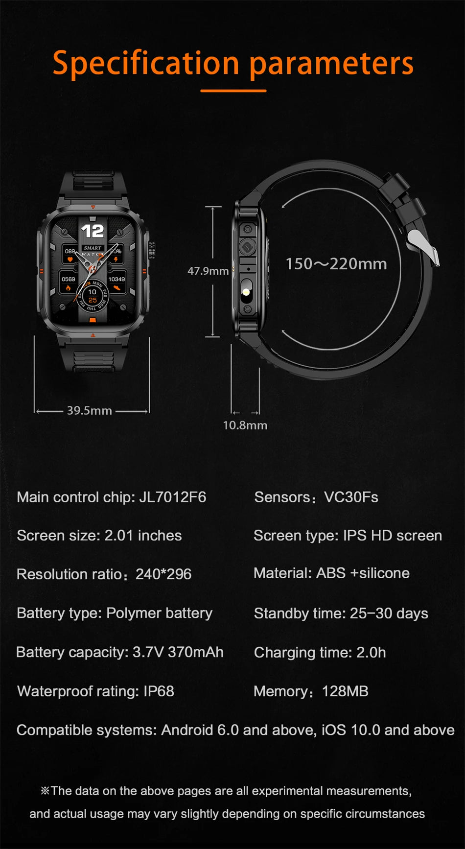 2025 New Professional Sports Smart Watch Men 2.01'' Large Screen Bluetooth Call Watches Flashlight Waterproof Outdoor Smartwatch