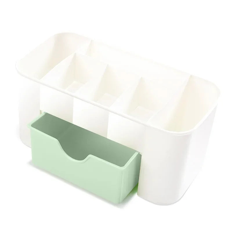 Nail Art Plastic Organizer Container Gel Polish Remover Cleaning Cotton Pad Swab Box Storage Case Accessories Tool Clean Desktop
