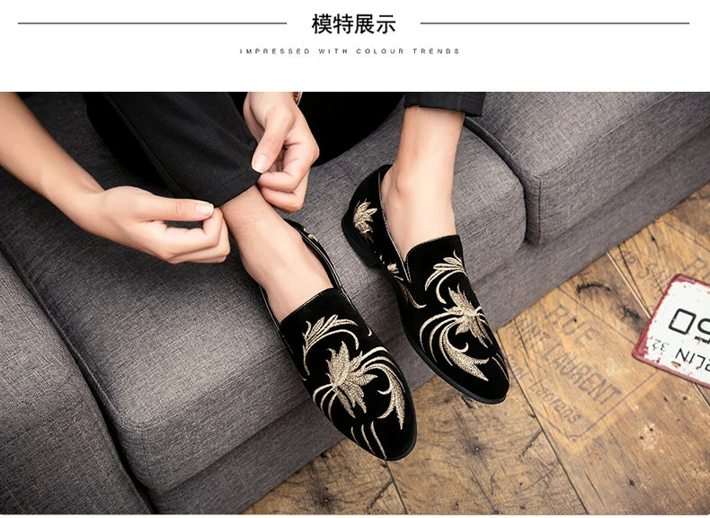 Fashion Casual Leather Shoes For Men Comfortable Slip On Loafers Men Summer High Quality Social Shoes Male Large Size Flat Shoes