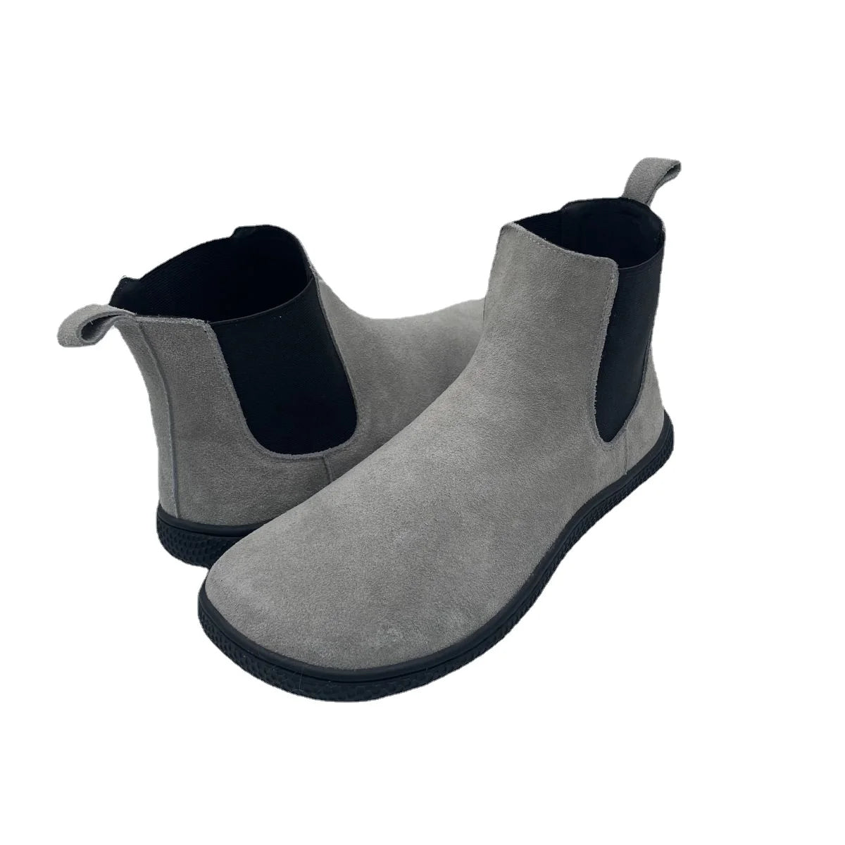 Tipsietoes Chelsea Barefoot Spring Autumn Genuine Cow Suede Waterproof Leather Boots With Leather Linning Inside For Women