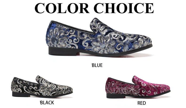 Designer Men's Dress Shoes Luxury Embroidery Men Loafers Italian Brand Wedding Shoes Fashion Party Shoes for Men Oxford Shoe New
