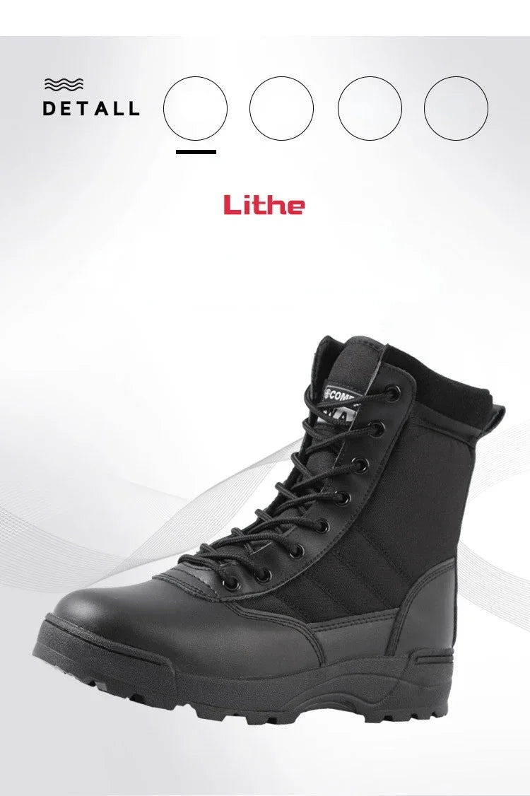 Hot Sale Men Desert Boots High Quality Anti-Slip Men Ankle Boot Unisex Outdoor Hiking Boots Wear-Resistant Men Work Safety Shoes