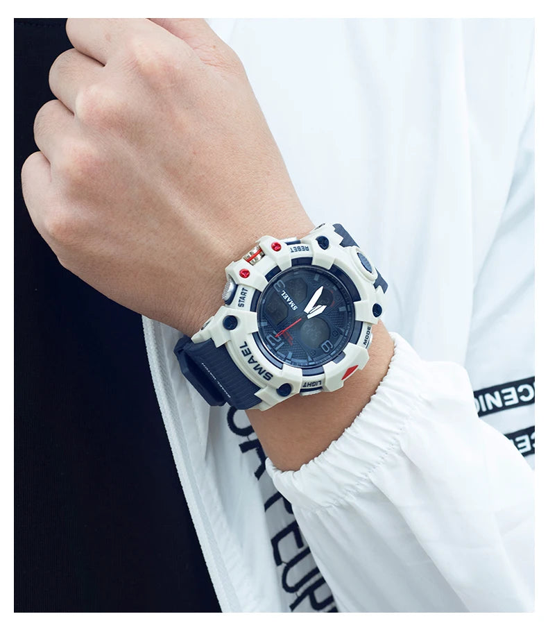 SMAEL Military Watch for men 50M Waterproof Clock Male S Shock 8008 electronics Digital Watches LED Men's Watches Military Army