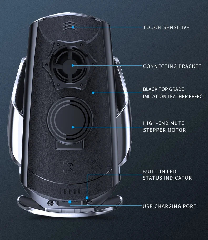 30W Car Wireless Charger Magnetic Automatic Car Mount Phone Holder Mobile Phone Accessrios Infrared Induction for iPhone Xiaomi