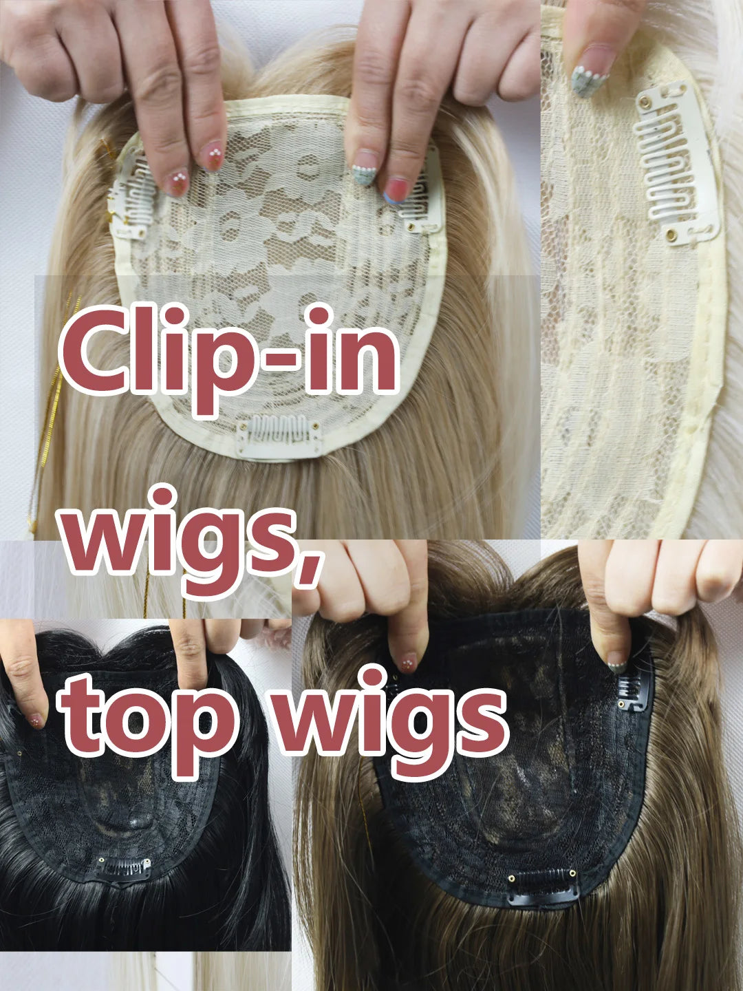 Wigs for women short straight hair wigs heat-resistant synthetic fiber easy to care for daily party stage performance 12 inches