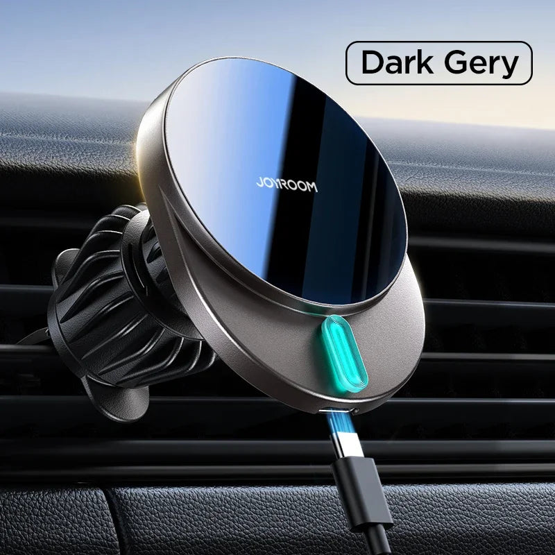 Joyroom Magnetic Car Phone Holder 15W Wireless Charging Car Phone Mount Charger Air Vent Phone Holder For iPhone 16/15/14/13/12