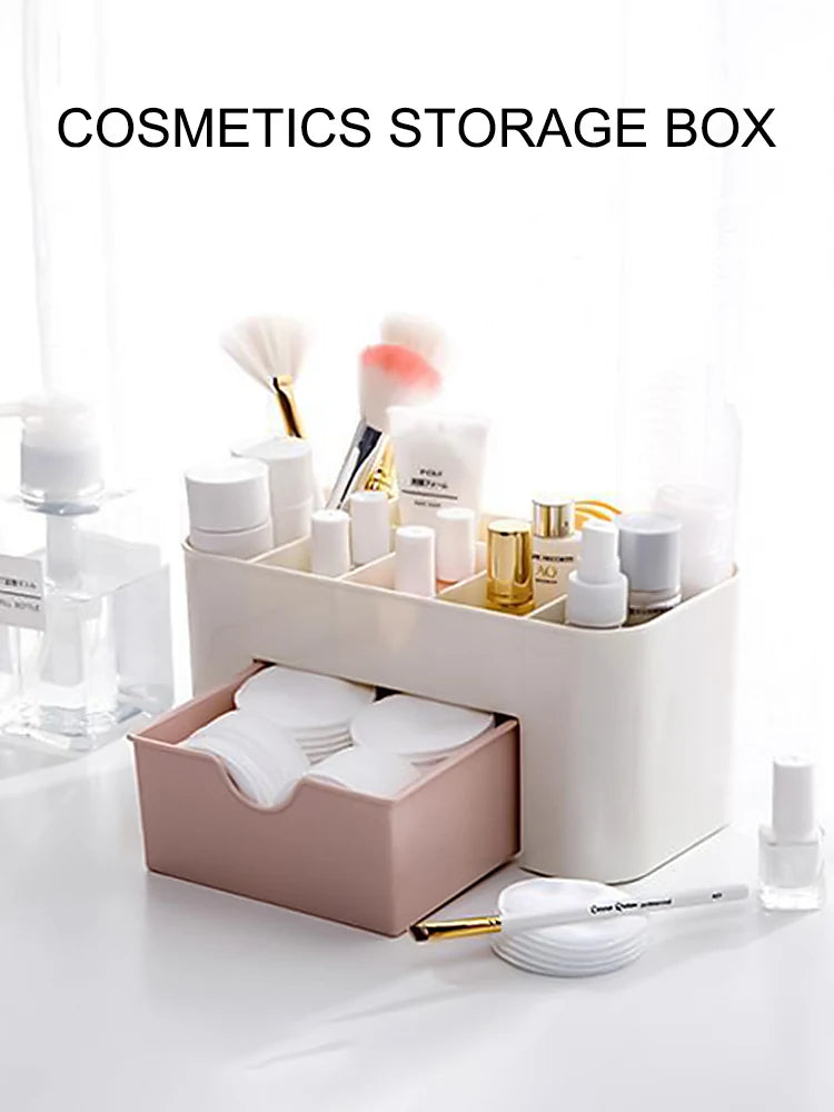 Nail Storage Box Container Cotton Swab Storage Box Accessories Cleaning Desktop Tools Multifunctional Jewelry Box Cosmetic stor