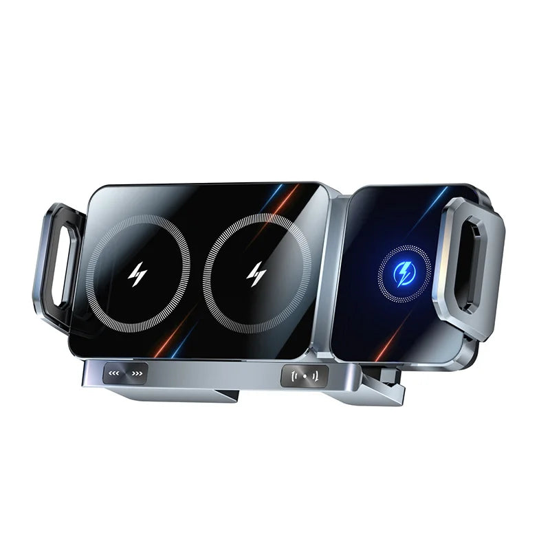 New High Intelligent Mobile Phone/Pad Holder Magnetic Phone Holder for Car Auto Rotating Phone Holder Wireless Car Charger