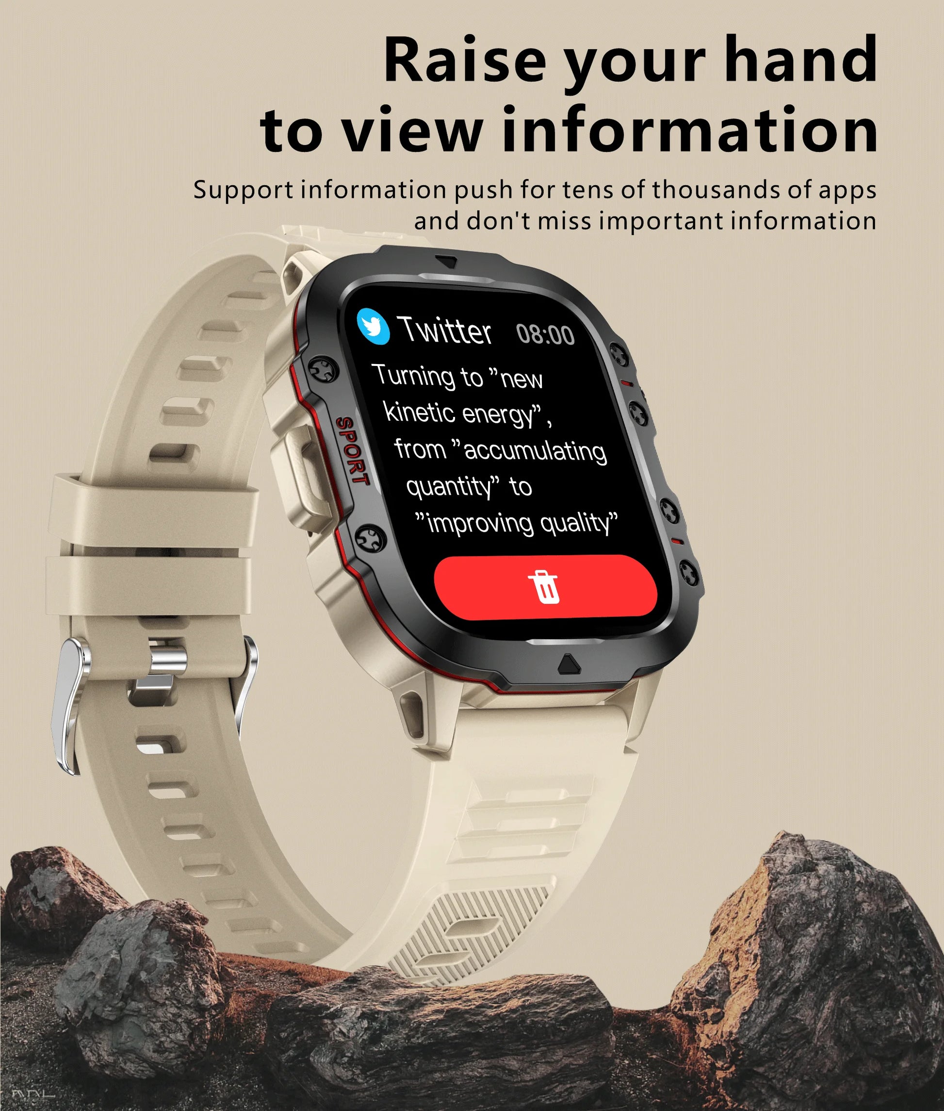 2025 Rugged Military Smart Watch Men Outdoor Watches lP68 Waterproof 2.01" Al Voice Bluetooth Call Smartwatch For Android lOS