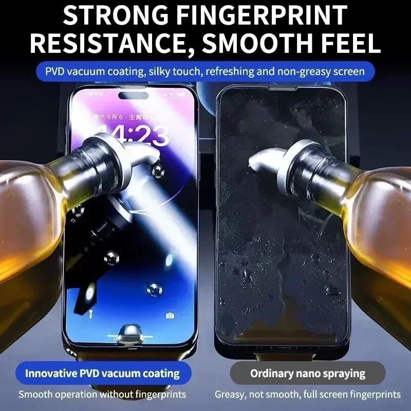 2Pcs Dust Free Easy Installation Screen Protector For iPhone 15 14 13 11 12 16 Pro Max Mini XR X XS MAX 7 8 15 16 Plus HD Glass