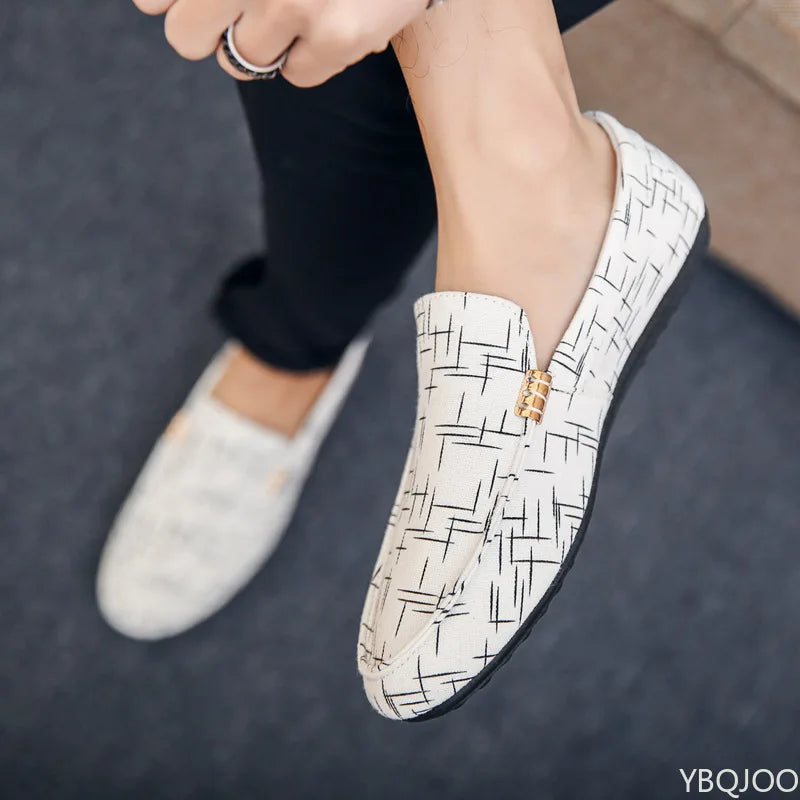2025 Male Fashion Casual Shoes Handmade Comfy Mens Loafers New Slip on Man Walking Shoes Trend Man Driving Flats Moccasins Homme