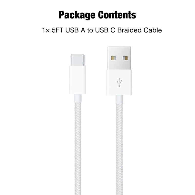 Original 60W USB to USB-C Carplay Fast Charging Cable For Apple iPhone 16 Pro Max 15 Plus Type C Charge For Xiaomi Samsung Cable