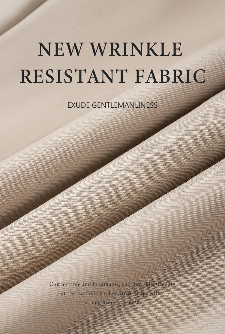 ST Cassy slim fitting Men's Suit thin version Classic Fit Single Breasted Multiple pockets Solid Color Casual Business