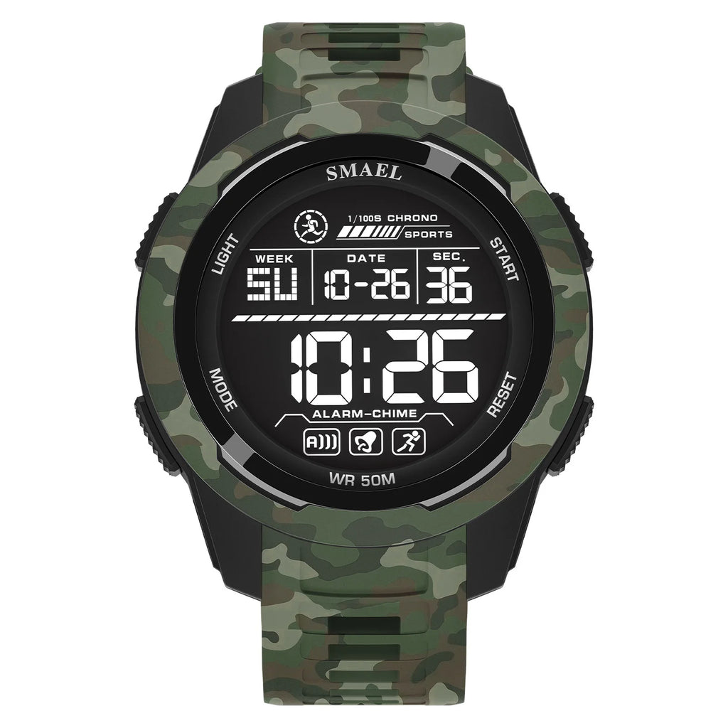 Military Watch Men Sports Watches Digital LED 50M Wateproof 8105C S Shock Resistant Military Watches Amry Men's Wristwatches