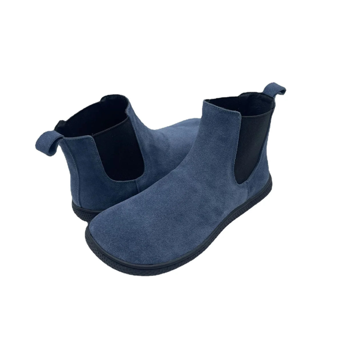 Tipsietoes Chelsea Barefoot Spring Autumn Genuine Cow Suede Waterproof Leather Boots With Leather Linning Inside For Women
