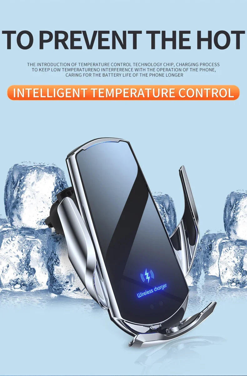 30W Car Wireless Charger Magnetic Automatic Car Mount Phone Holder Mobile Phone Accessrios Infrared Induction for iPhone Xiaomi