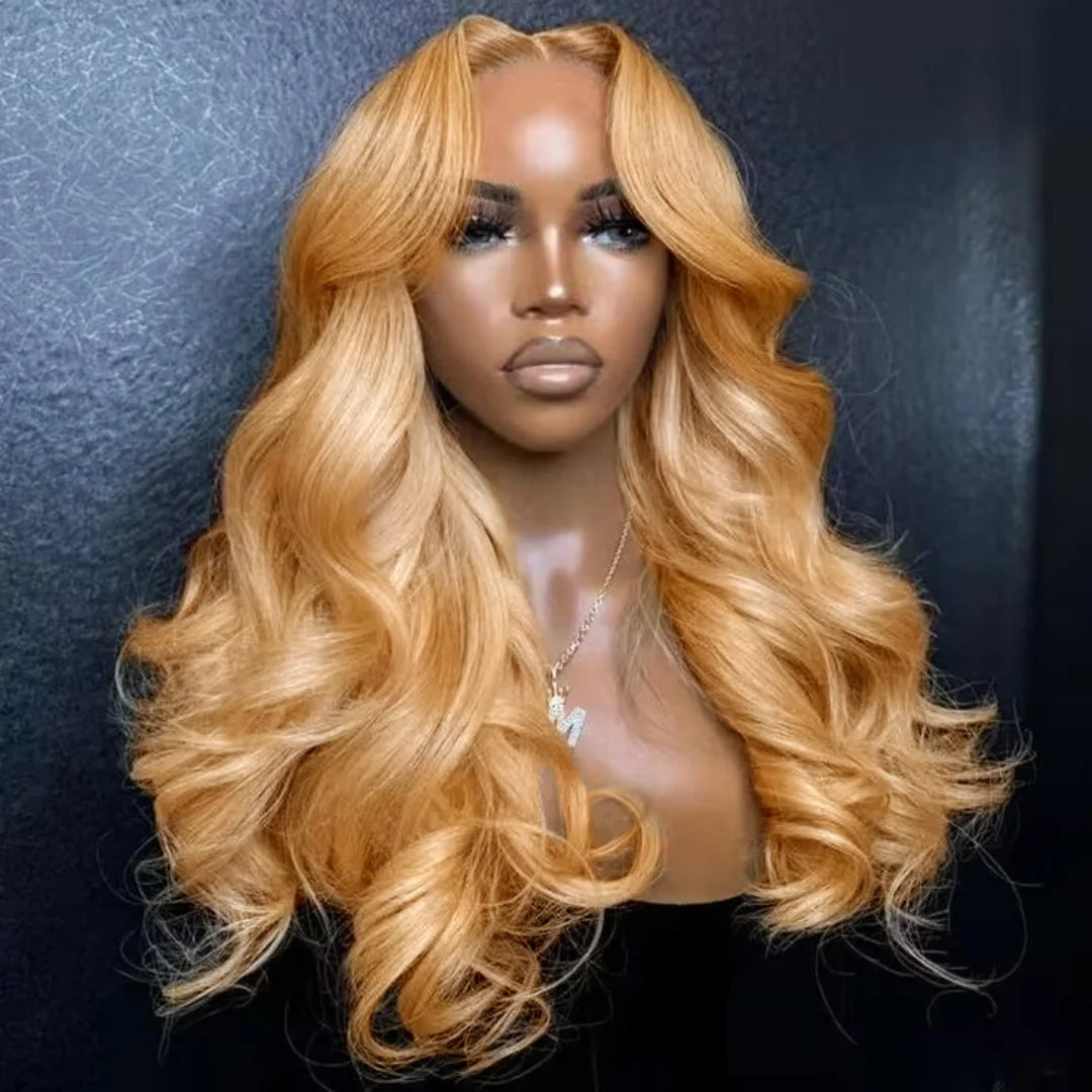 13X6 Lace Front Wig Highlight Black with Red Blonde Wig Synthetic 13x4 Lace Front Wigs Pre Plucked With Hairline Women's Wig