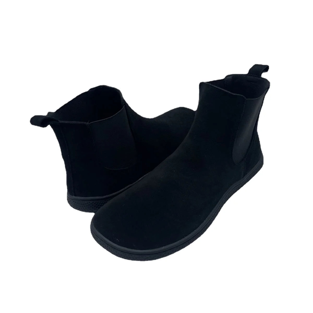Tipsietoes Chelsea Barefoot Spring Autumn Genuine Cow Suede Waterproof Leather Boots With Leather Linning Inside For Women