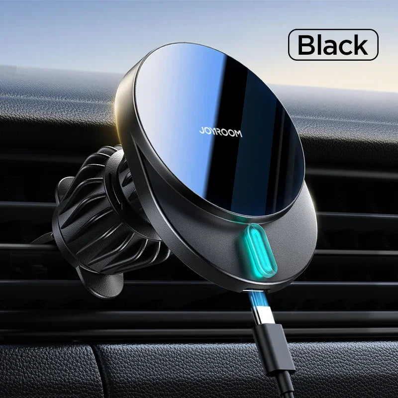 Joyroom Magnetic Car Phone Holder 15W Wireless Charging Car Phone Mount Charger Air Vent Phone Holder For iPhone 16/15/14/13/12