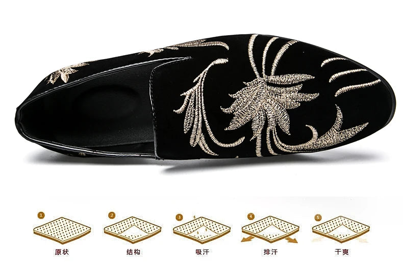 Fashion Casual Leather Shoes For Men Comfortable Slip On Loafers Men Summer High Quality Social Shoes Male Large Size Flat Shoes