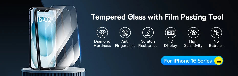 Baseus Tempered Glass for iPhone 17 16 Pro Max Screen Protector for iPhone 15 14 13 12 11 Pro Max Clear Edge Anti-Peeping Film