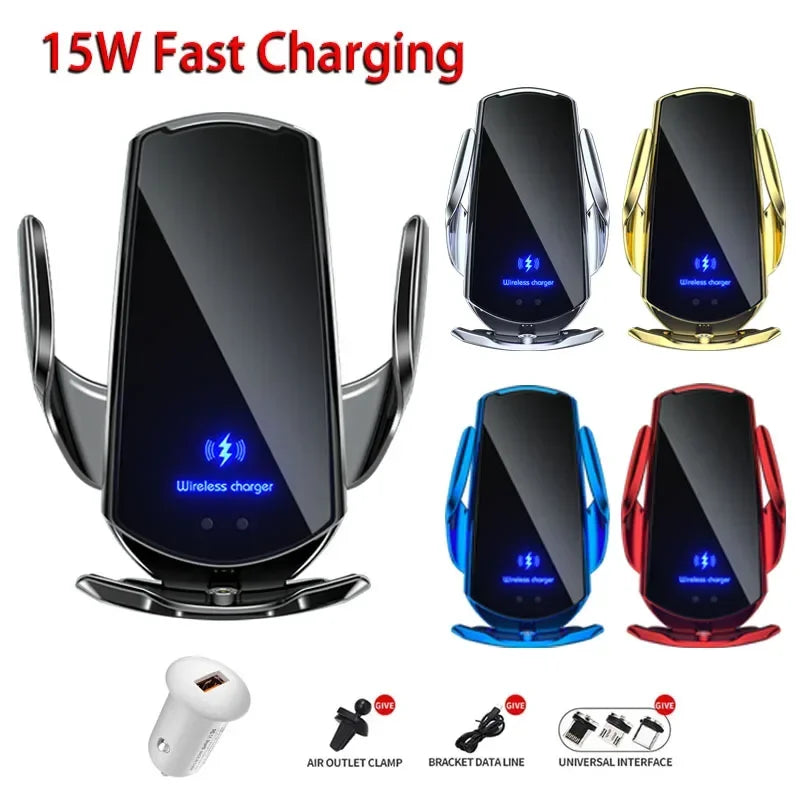 30W Car Wireless Charger Magnetic Automatic Car Mount Phone Holder Mobile Phone Accessrios Infrared Induction for iPhone Xiaomi