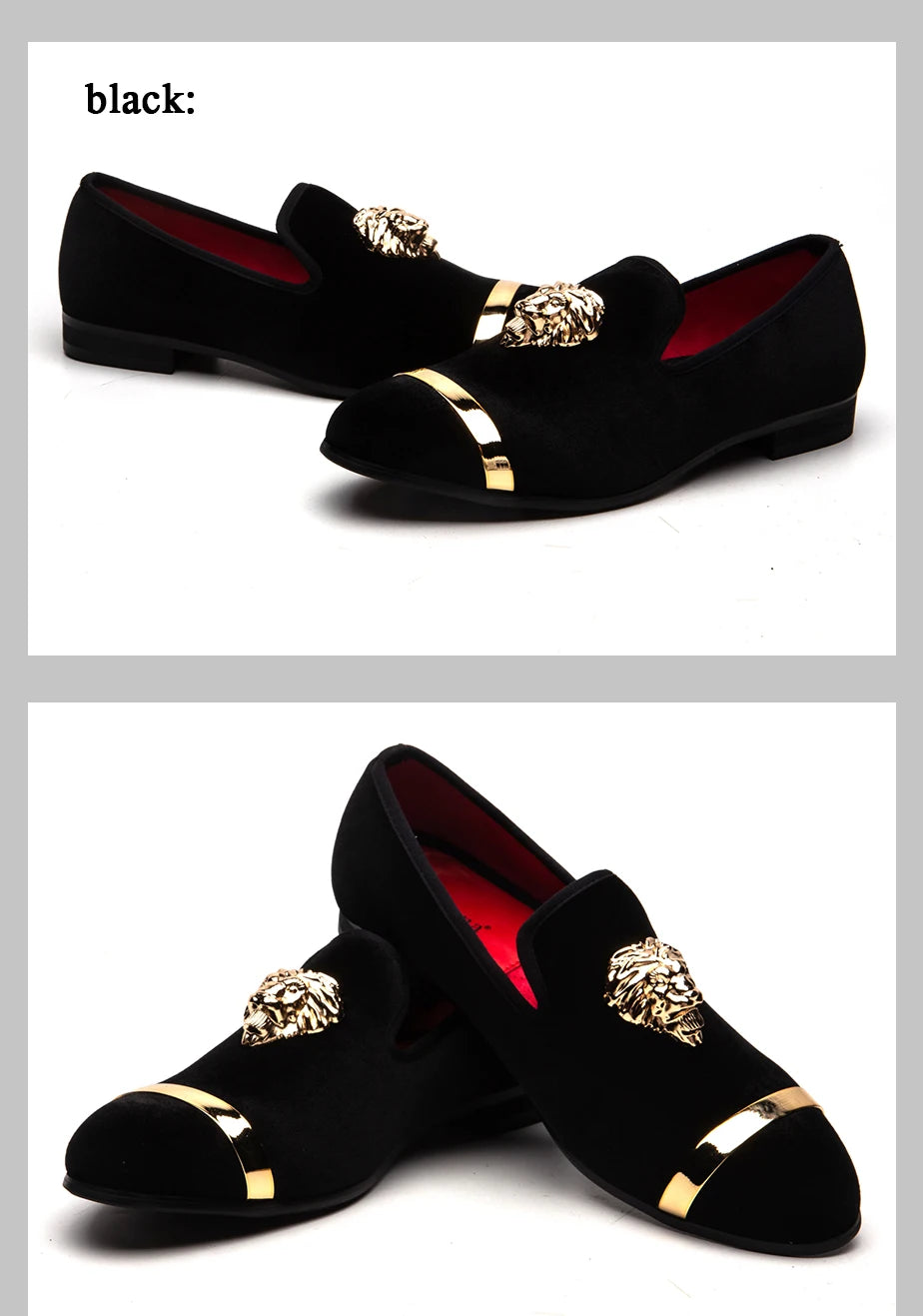 Men's Loafers Brand Suede Velvet Leather Shoes Vintage Slip-on Classic Casual Men Driving Shoes Wedding Male Dress Shoes 39-47
