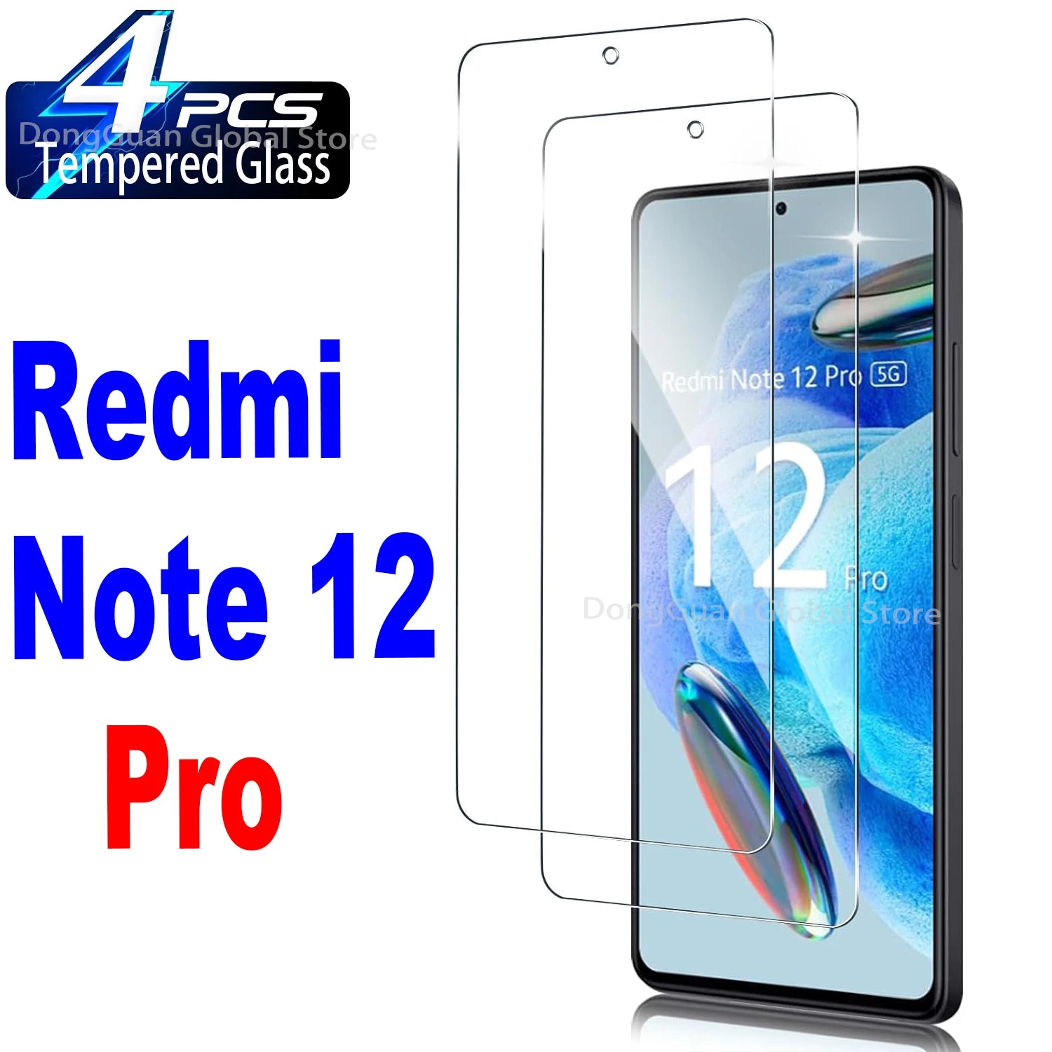 For Xiaomi Redmi Note 12 Pro 5G 4G Tempered Glass Screen Protector Glass Film