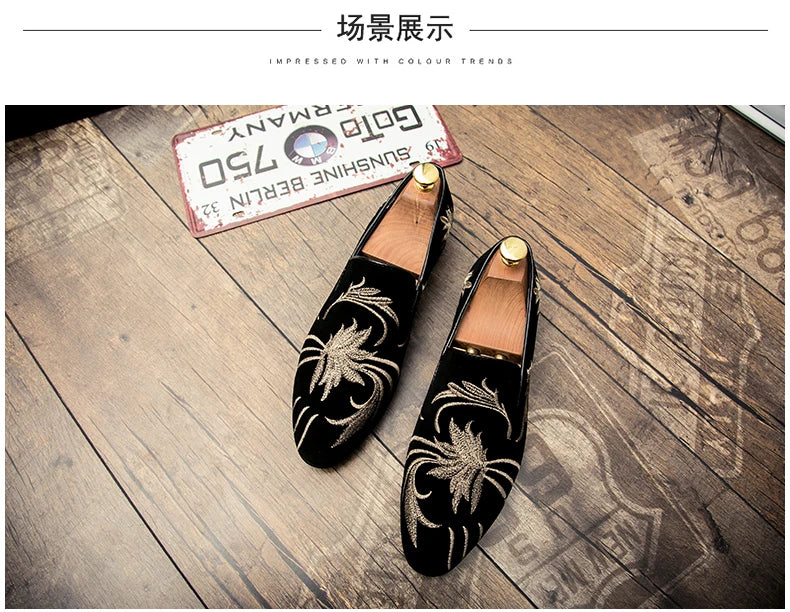 Fashion Casual Leather Shoes For Men Comfortable Slip On Loafers Men Summer High Quality Social Shoes Male Large Size Flat Shoes