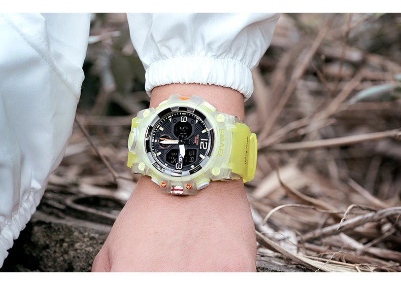 SMAEL Military Watch for men 50M Waterproof Clock Male S Shock 8008 electronics Digital Watches LED Men's Watches Military Army