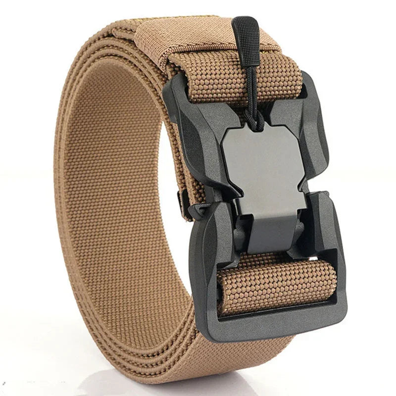 New Quick Release Pluggable Buckle Sports Belt Breathable ElasticMen Belts For Men Elastic Pants Belt
