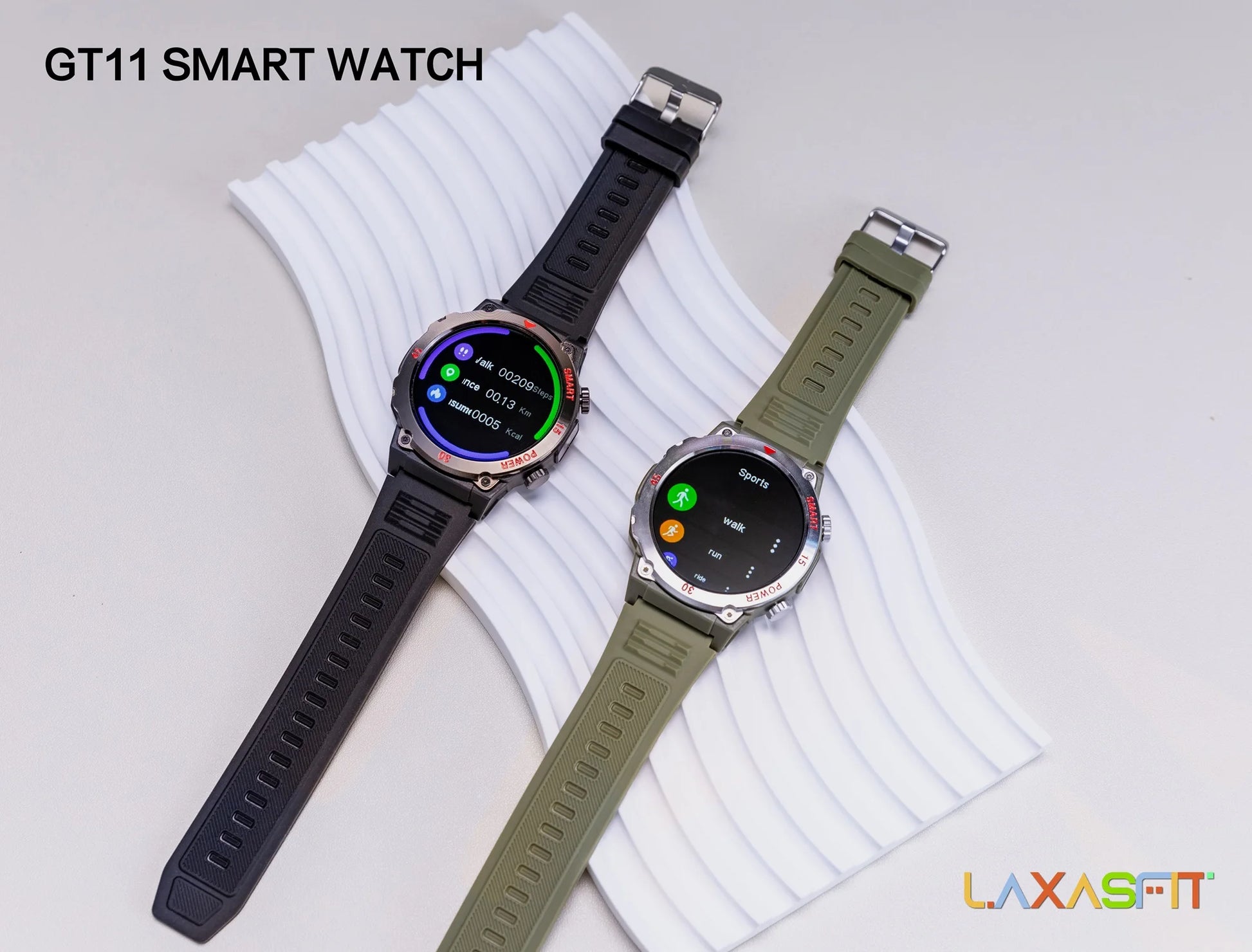 LAXASFIT 2025 New Durable Men's Smart Watch Outdoor Sports LED Flashlight High-Definition Screen Bluetooth Call Smartwatch