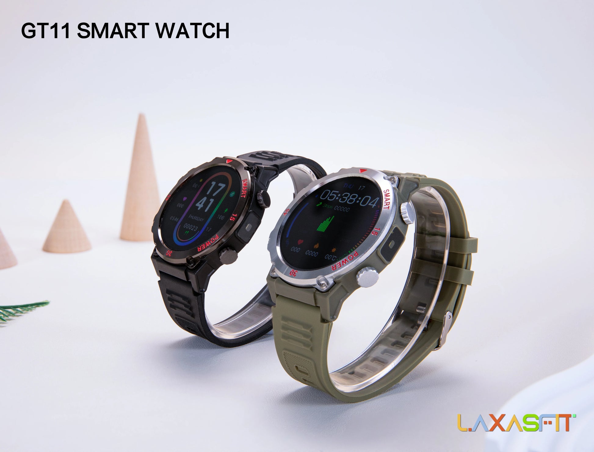 LAXASFIT 2025 New Durable Men's Smart Watch Outdoor Sports LED Flashlight High-Definition Screen Bluetooth Call Smartwatch